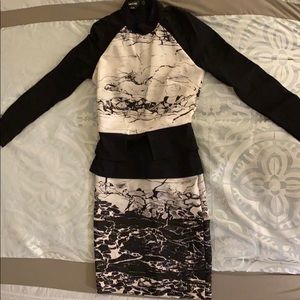 Long sleeve fitted dress